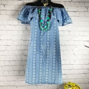 Love Fire Off The Shoulder Dress